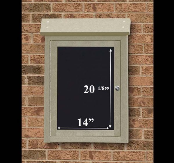 Small Message Center Wall Mounted Message Board Recycled Plastic