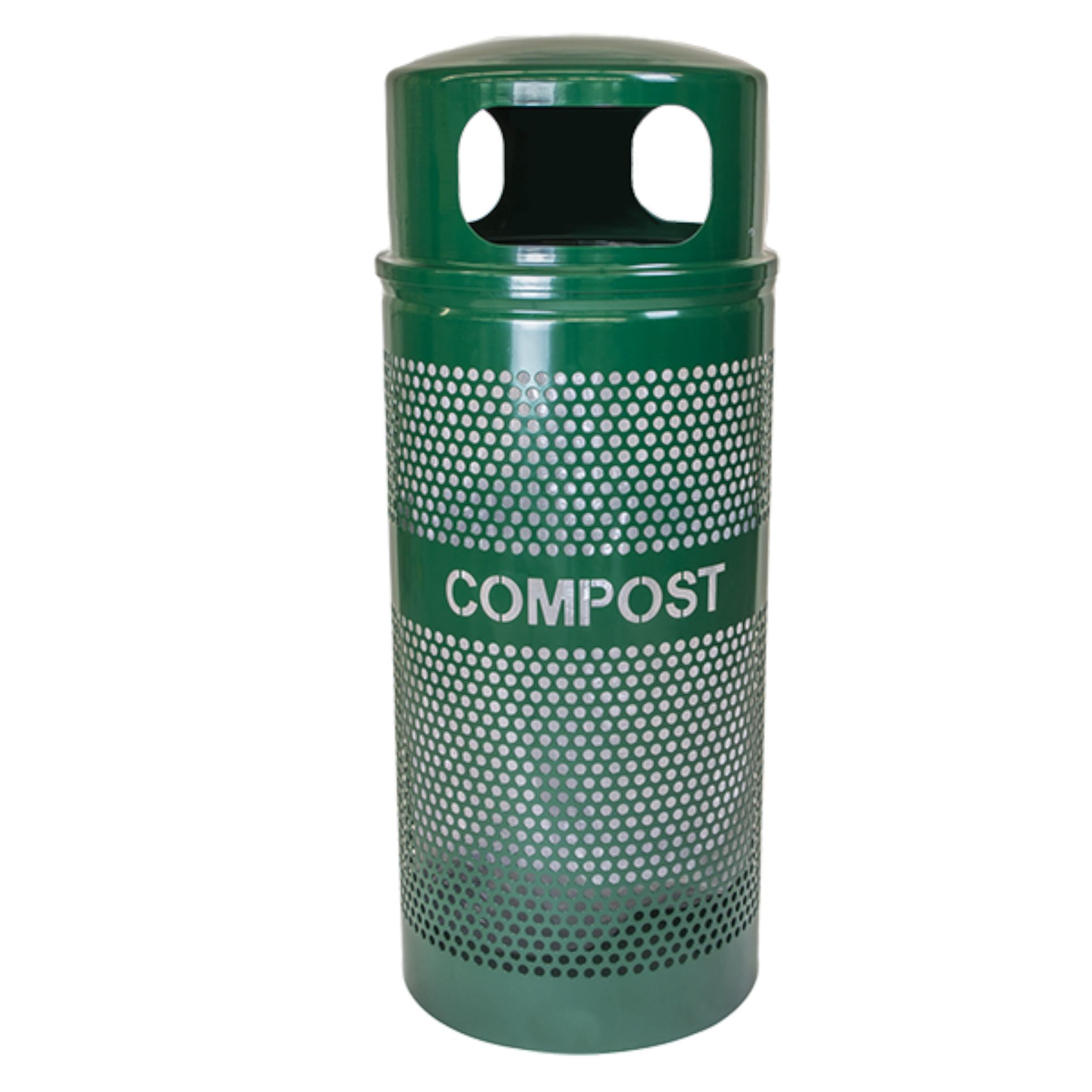 34-Gallon Dome Top Perforated Compost Receptacle | Compost Bin