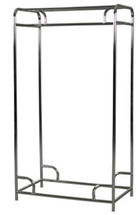 Steel/Chrome Single Bar Garment Rack from OCCOutdoors