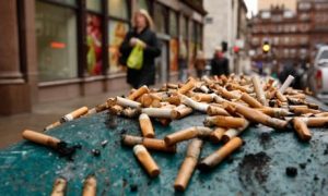 Are cigarette ash urns needed? Cigarette butt litter